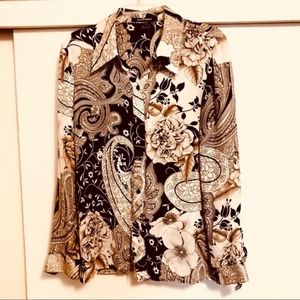 100% silk Ellen Tracy top